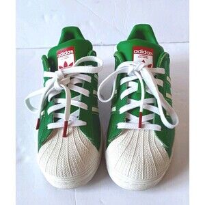 Adidas Superstar Shoes Men's 6 Green Off White Sneakers